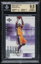 2001-02 Upper Deck Flight Team Kobe Bryant #8 BGS 9.5 GEM MINT HOF 0q3