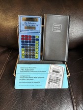 Vtg-Educator intermediate Calculator Overhead Projector bag/case/instructions