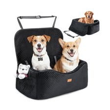 Dog Car Seat for Large Dogs up to 60 lbs or 2 Small Dogs with 4" Memory Foam,...