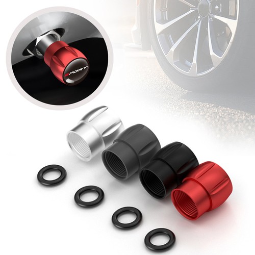 4PCS SPORT Wheel Tire Valve Caps Tyre Rim Stem Air Dust Covers Car Accessories - Picture 8 of 16