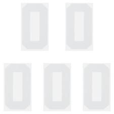 5 x Iron on Number 0 Heat Transfer 8" White Single Number