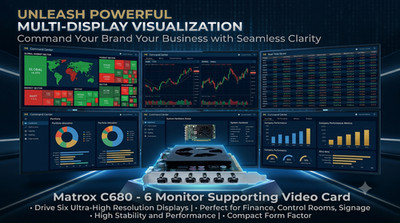 Matrox C680 4GB PCI-E HDMI 6 Display Multi Monitor Support Video Card Video Wall
