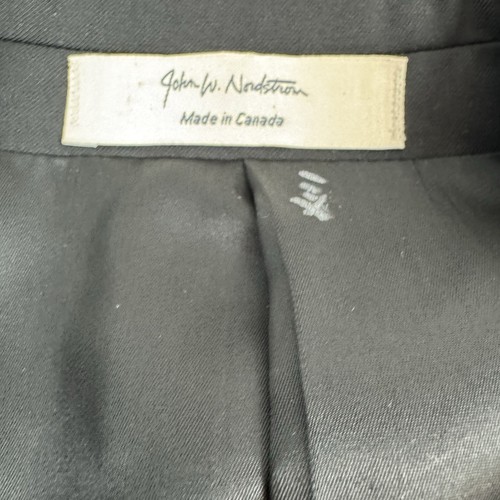 JOHN W NORDSTROM Mens TUX Jacket Blazer Coat BLACK Satin Lapel - SIZE 46R - Picture 5 of 7