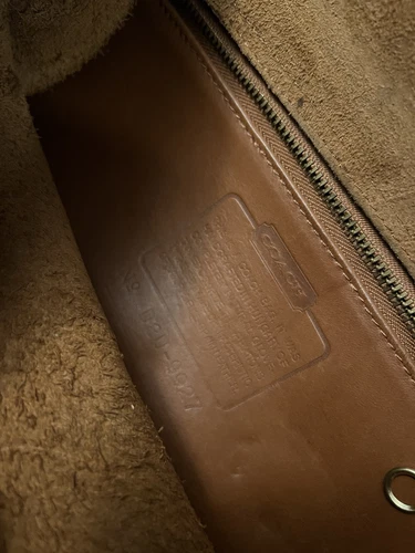 VTG Coach Willis British Tan Leather Turnlock Flap Satchel Crossbody Bag 9927 - Picture 7 of 16