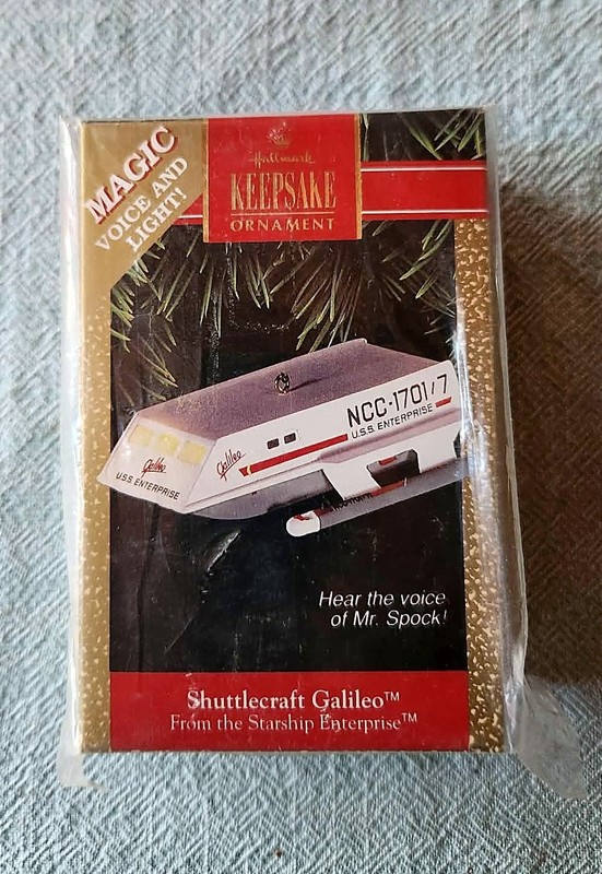 Star Trek 1992 Hallmark Keepsake Ornament Shuttlecraft Galileo misb