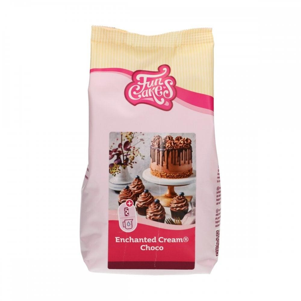 FunCakes Mix for Enchanted Cream Choco: Easy to Use, Very Light and Fluffy Chocolate Cream, Perfect for Filling and Covering Cakes or as a Topping on Cupcakes. 450 g. - Image 2
