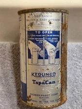 1930s PABST EXPORT , IRTP O/I, Flat top beer can, Wisconsin *Pats Pend*