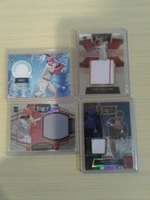 Lot of 4 baseball assorted jersey cards.Brandon Marsh, Nick Gordan, Nolan Gorman