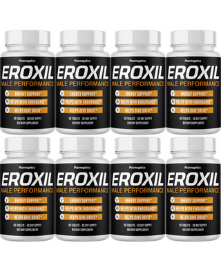 Eroxil - Male Energy Support, Endurance Supplement Formula- 8 Bottles