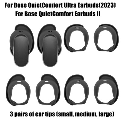 Pairs Silicone Ear Tips for Bose QuietComfort Earbuds II Ultra Earbuds  UK