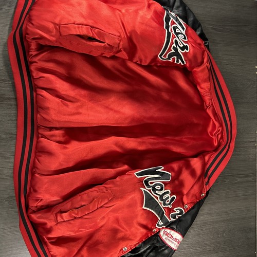 Vintage Source New York Chicago Satinjacke Größe XL Hip Hop Stil umkehrbar - Bild 15 von 24