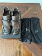  1200 Ermenegildo Zegna Brown Leather Men  s Shoes US 9.5 UK 8.5 EU 42.5 Loafers