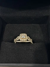 diamond engagement ring wedding band bridal set