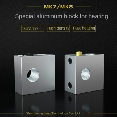 3D Printer Accessories Print Head Heating Block Makerbot MK7 MK8 Aluminum Block