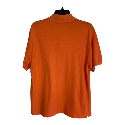 Camisa polo para hombre Lacoste talla 6 = XL naranja manga corta botón núcleo estándar - Imagen 2 de 6