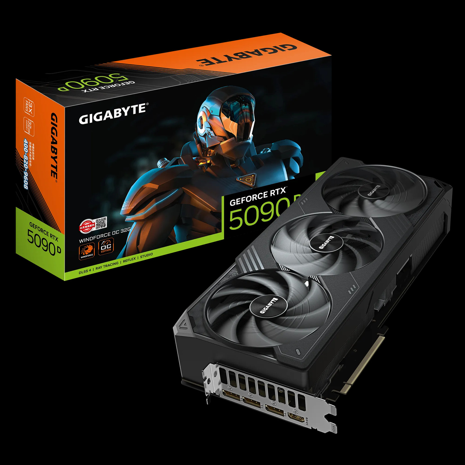 Gigabyte GeForce RTX 5090 D OC 32G WINDFORCE GDDR7 PCI-E 5.0 Graphics card-
