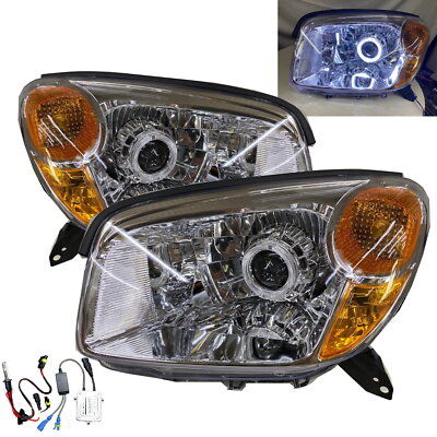 トヨタRAV4MXAA52MXAA54 左右デイライト 76854-AU200 Fits TOYOTA RAV4 XA20 2004-2005 Angel-Eye Projector Headlight