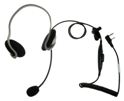 EARTEC MONARCH doppelseitige Kopfhörer-Mikrofongarnitur mit Kenwood-Stecker
