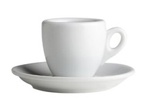 Espresso Tassen Palermo weiss dickwandig Made in Italy - 6 Stück - Caffe Milano