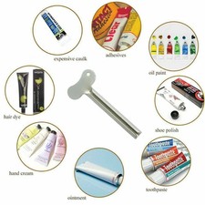 5PCS Stainless Steel Tube Toothpaste Squeezer Easy Key Dispenser Rolling HoldeiZ