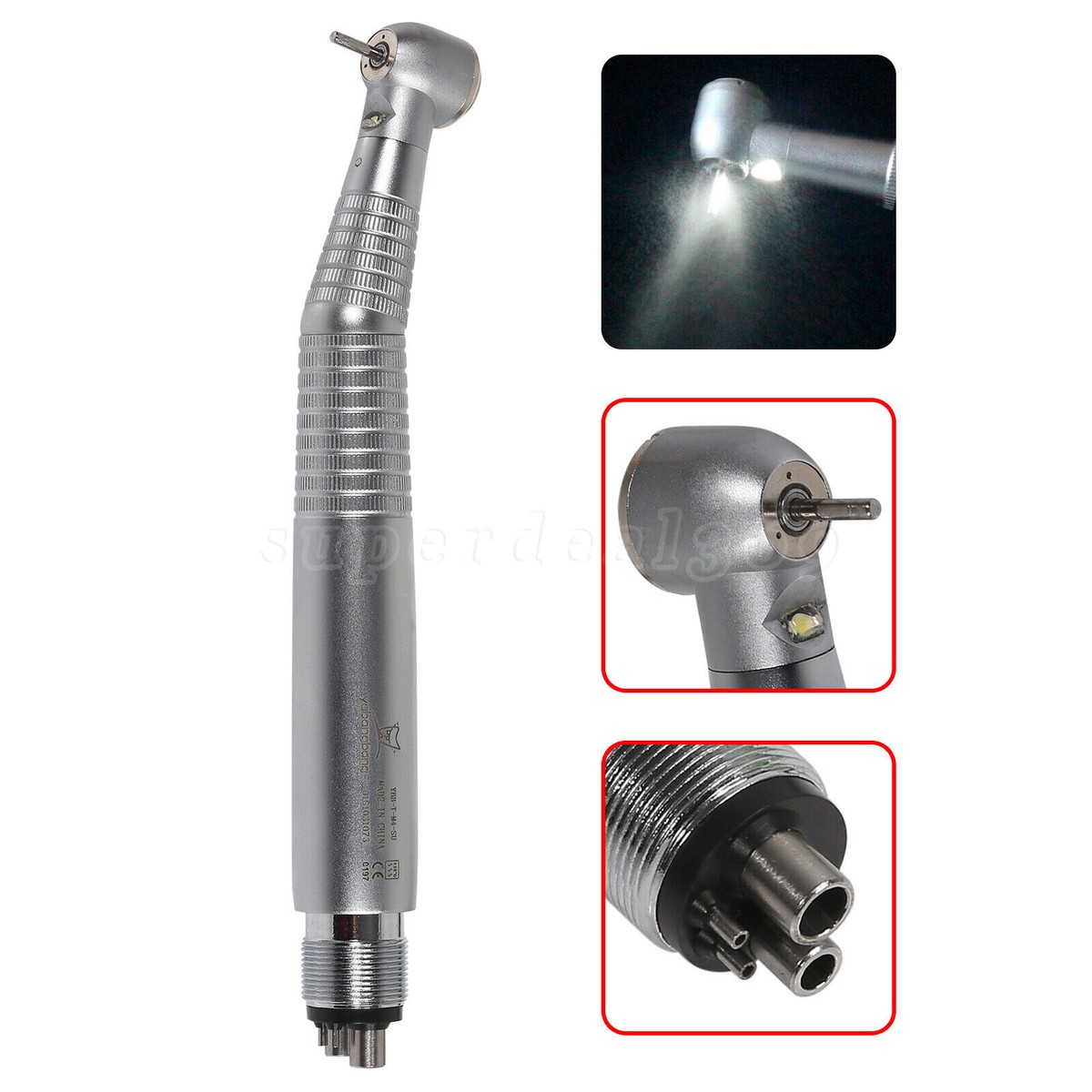 KaVo Style Dental LED Fiber Optic/E-generator High Speed Handpiece 2/4 KaVo Style Dental LED Fiber Optic/E-generator High Speed Handpiece 2/4