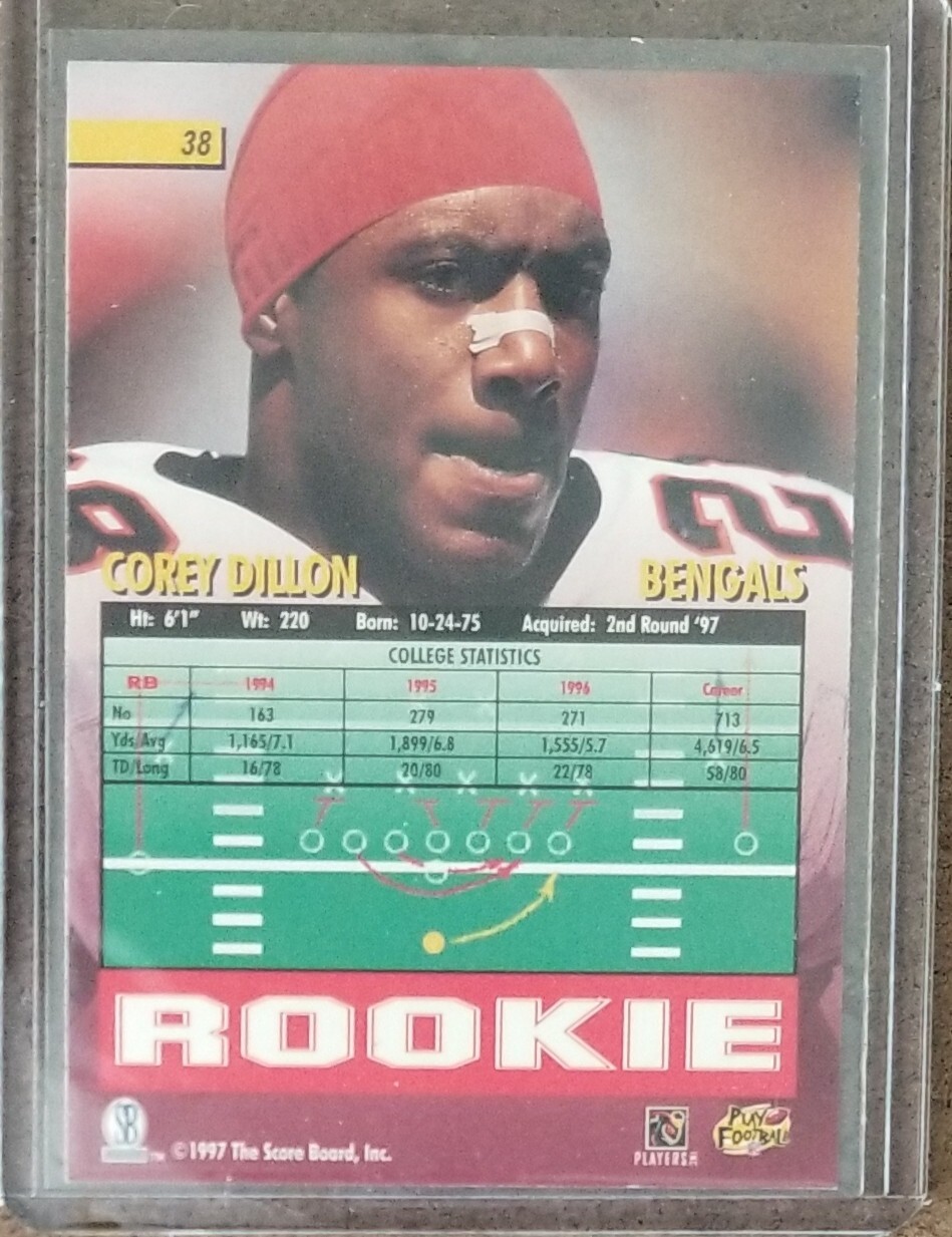 1997-score-board-playbook-38-corey-dillon-rc-for-sale-online-ebay