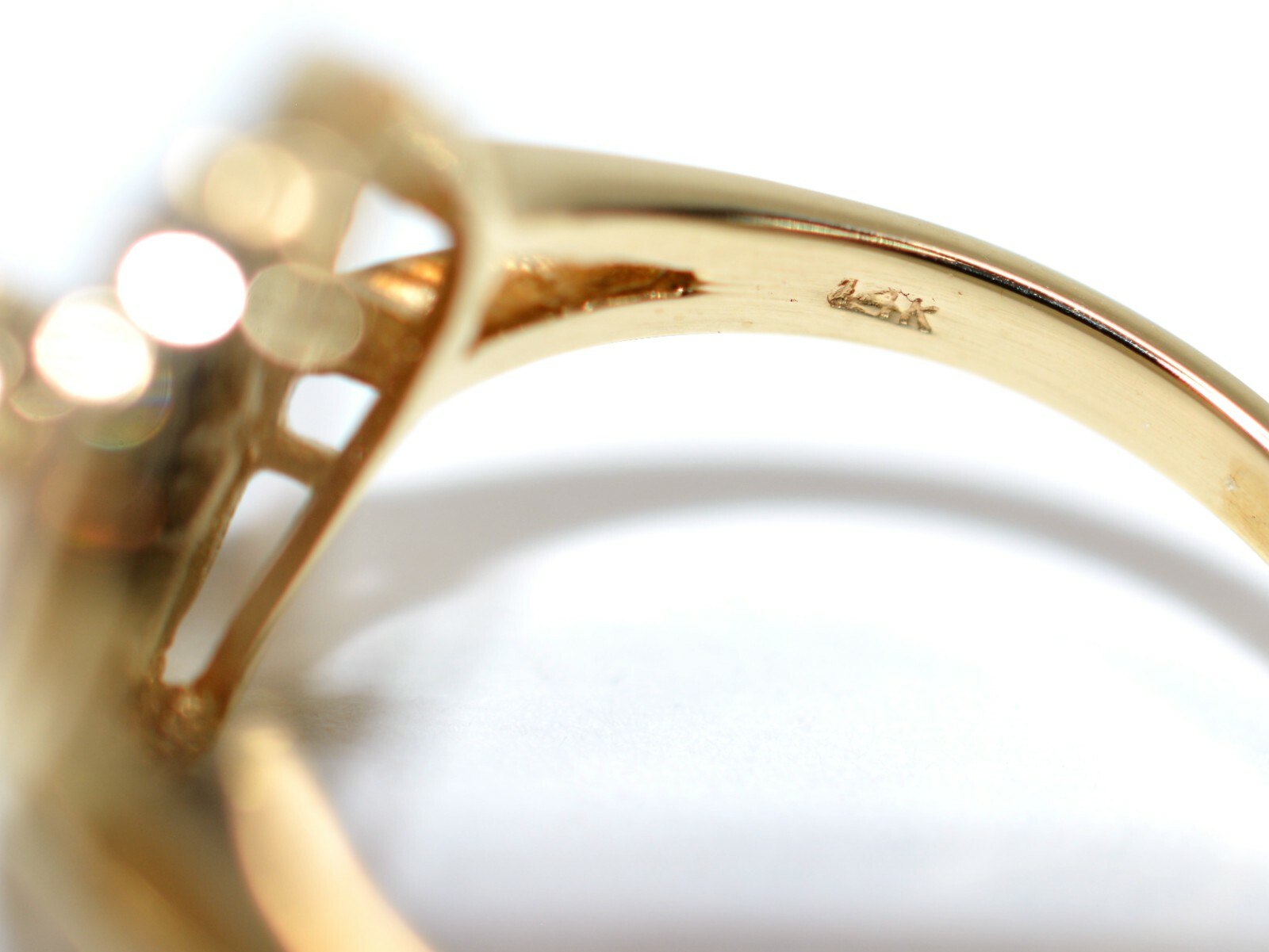 Natural Ruby & Diamond Ring 14K Solid Gold .71tcw… - image 6