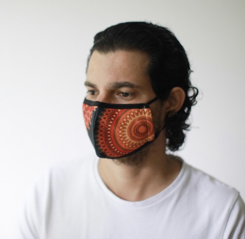 Face Mask Fashion Mask Cotton Washable Reusable With PM2.5 Filter Adult Unisex - Picture 23 of 44