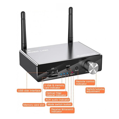 1 PC Wireless Bluetooth 5.3 3.5mm AUX To RCA Transmitter Receiver Audio Adapter - Afbeelding 20 van 21