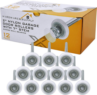 Hardwarexsupply 2'' Nylon Sealed Garage Door Rollers, 6200ZZ High Performance Bal