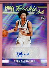 Trey Alexander 2024-25 Panini NBA Hoops Rookie Ink Auto RC Nuggets #ALX