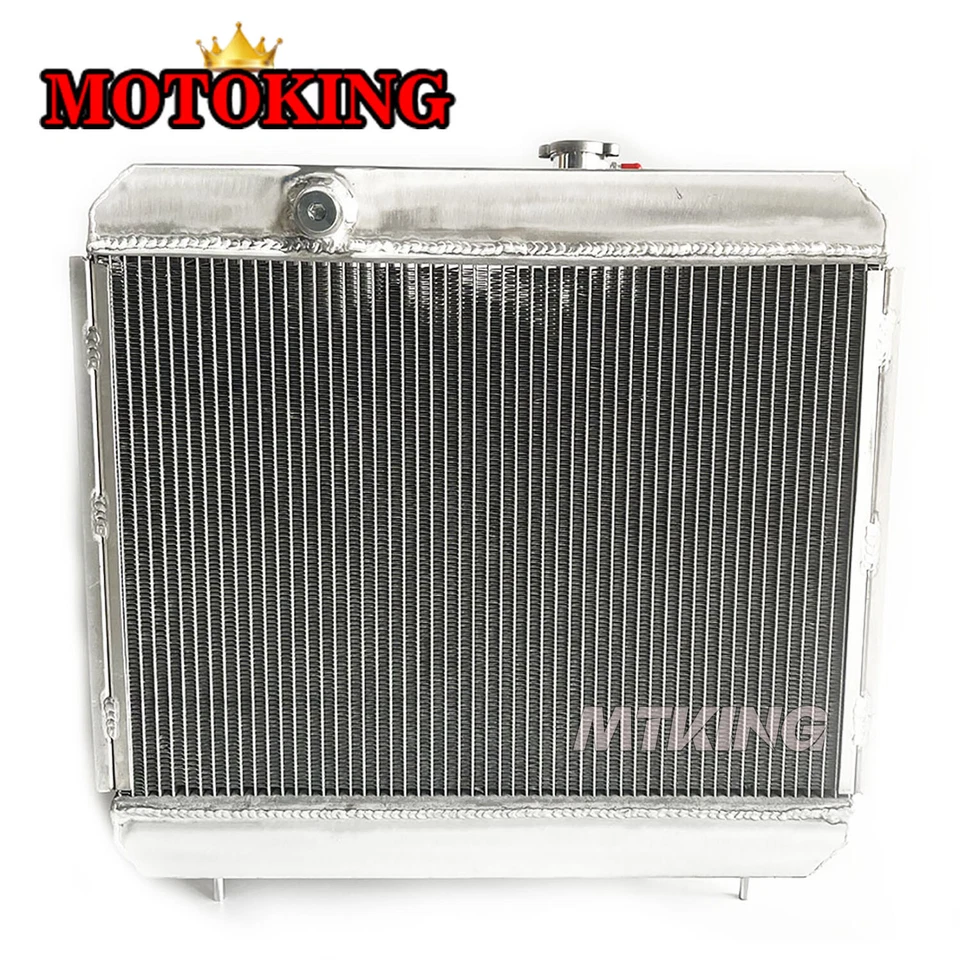 Radiador de aluminio compatible con Jaguar XKE E-TYPE 4,2 L Serie II 1969-1971 1970 AT/MT Foto 4 de 4