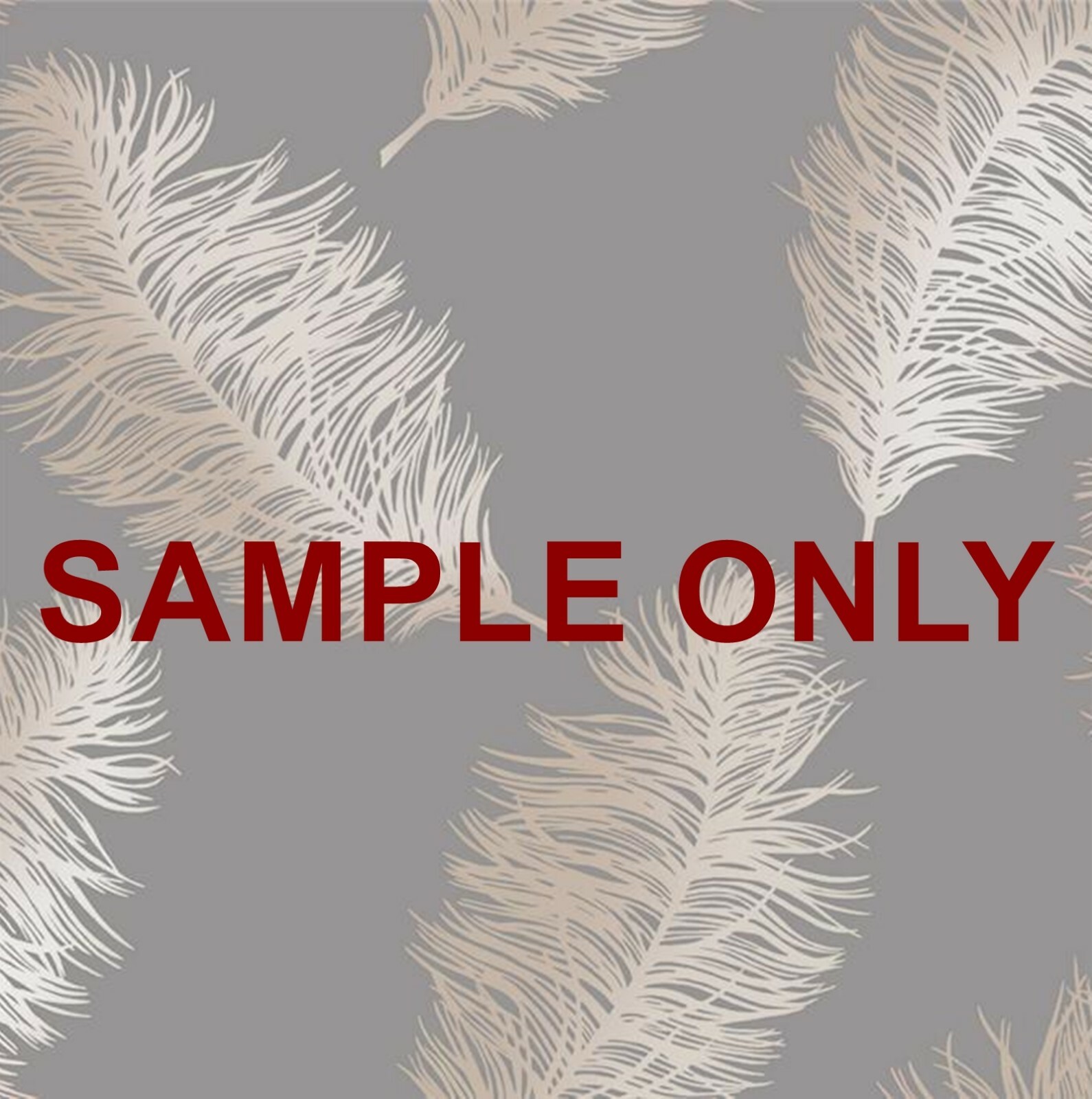 Holden Decor Metallic Fawning Feather Gold Grey Cream Rose Gold