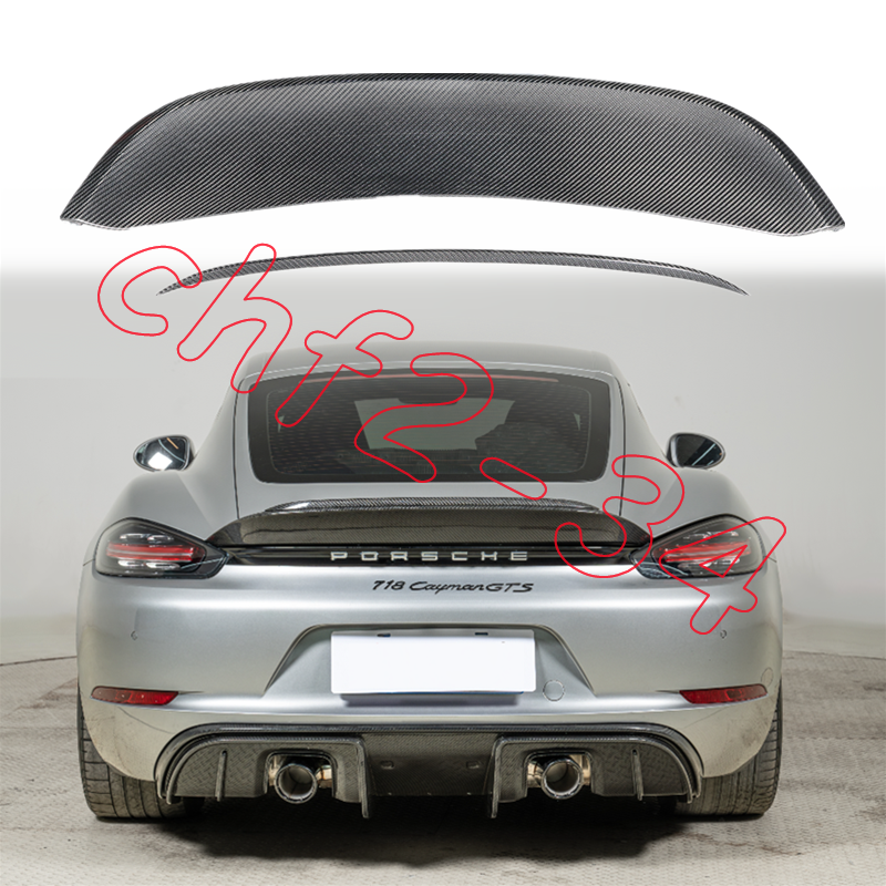 For Porsche 718 982 982C upgrade Real Carbon Spyder RS Rear Trunk