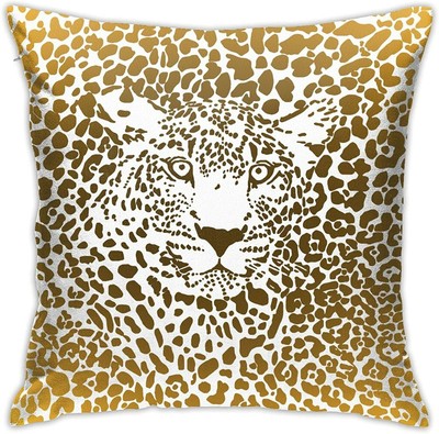 Leopard Face Pillow Covers Only TWO