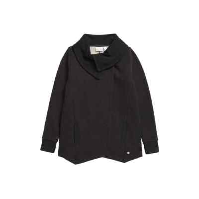 NEW Zella Girl Kids' Cara Wrap Cardigan Black Size Large 10-12