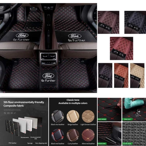 For Ford F150 Full Cab 2004-2020 Custom Car Floor Mats Auto Carpets Waterproof - Imagen 34 de 36