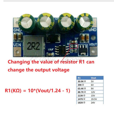 DC 3.7V-18V to 5V 6V 9V 12V 15V 19.5V DC DC Step-Up Converter Boost Molude 60W