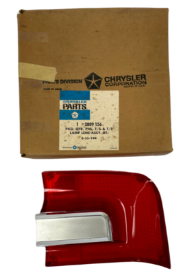 1968 Plymouth Valiant Fury Wagon Outer Right Tail Light Lens Cover