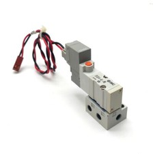 SMC SYJ314-6G-M5 Solenoid Valve Manifold, 4-Way, 20-100PSI, M5-0.8 Ports,12VDC