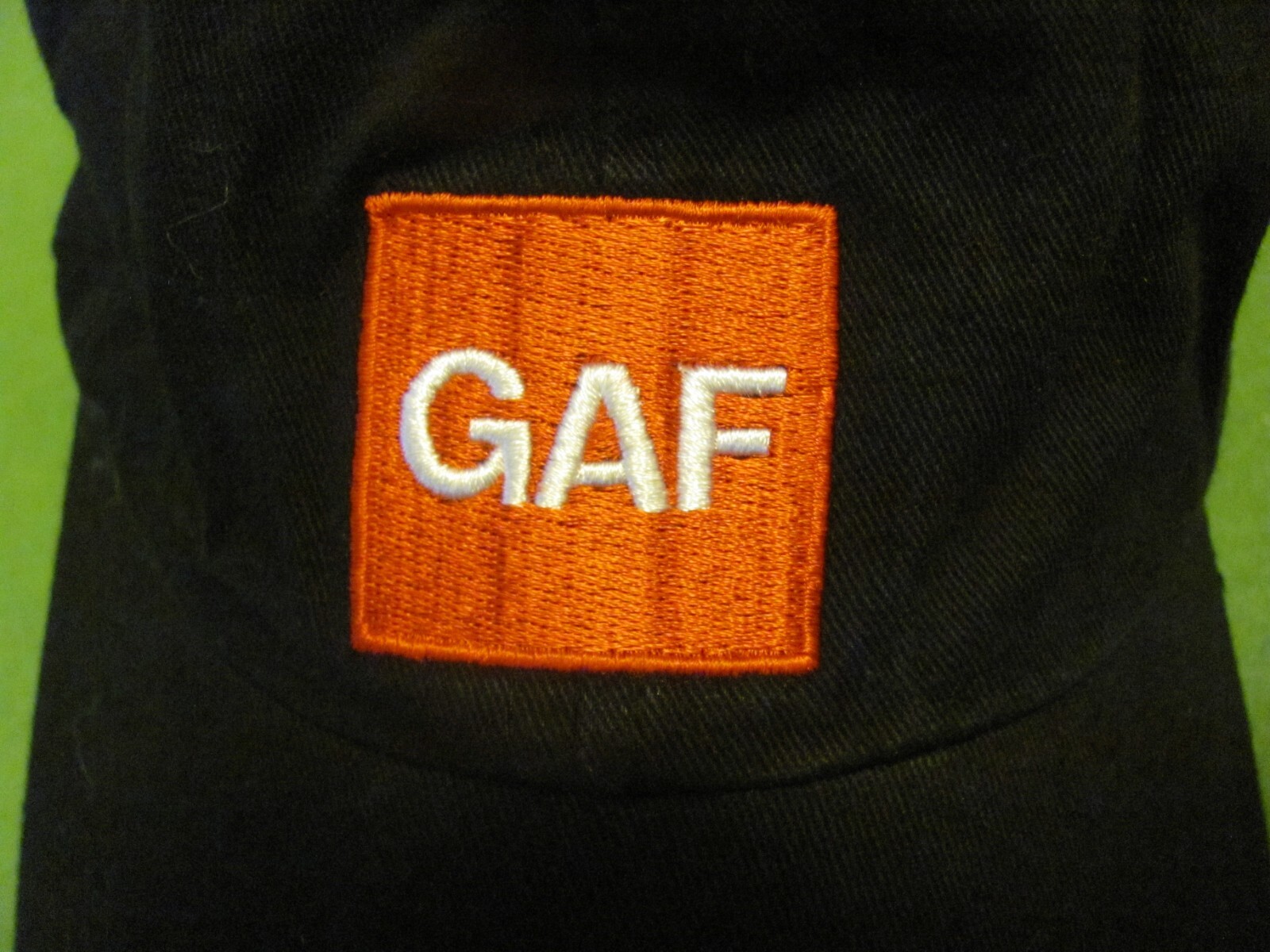 GAF Black Adjustable Hook Loop Hat/Cap. - image 2