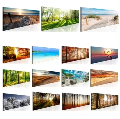 Wald Strand Meer Natur Landschaft LEINWAND BILDER  WANDBILDER GROßE AUSWAHL - Bild 1 von 3