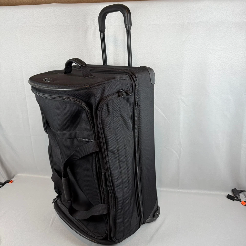 Briggs & Riley Baseline Black 28" Upright Rolling Split Duffle Bag Luggage - Image 4 of 4