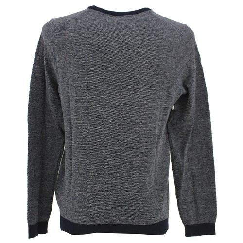 S OLIVER Herren Pulli Pullover Strick Rundhals blau meliert 23925 - Picture 2 of 2