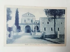 CARTOLINA PAESAGGISTICA VEROLI BASILICA CASA MARI FROSINONE LAZIO ANIMATA