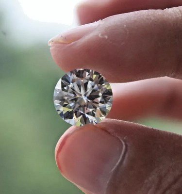 1.01CT Round Lab Grown Certified Diamond D Color VVS1 Clarity ROU5+
