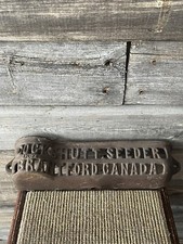 Vintage Cockshutt Tractor Seeder Advertising Toolbox Cast Iron No.3