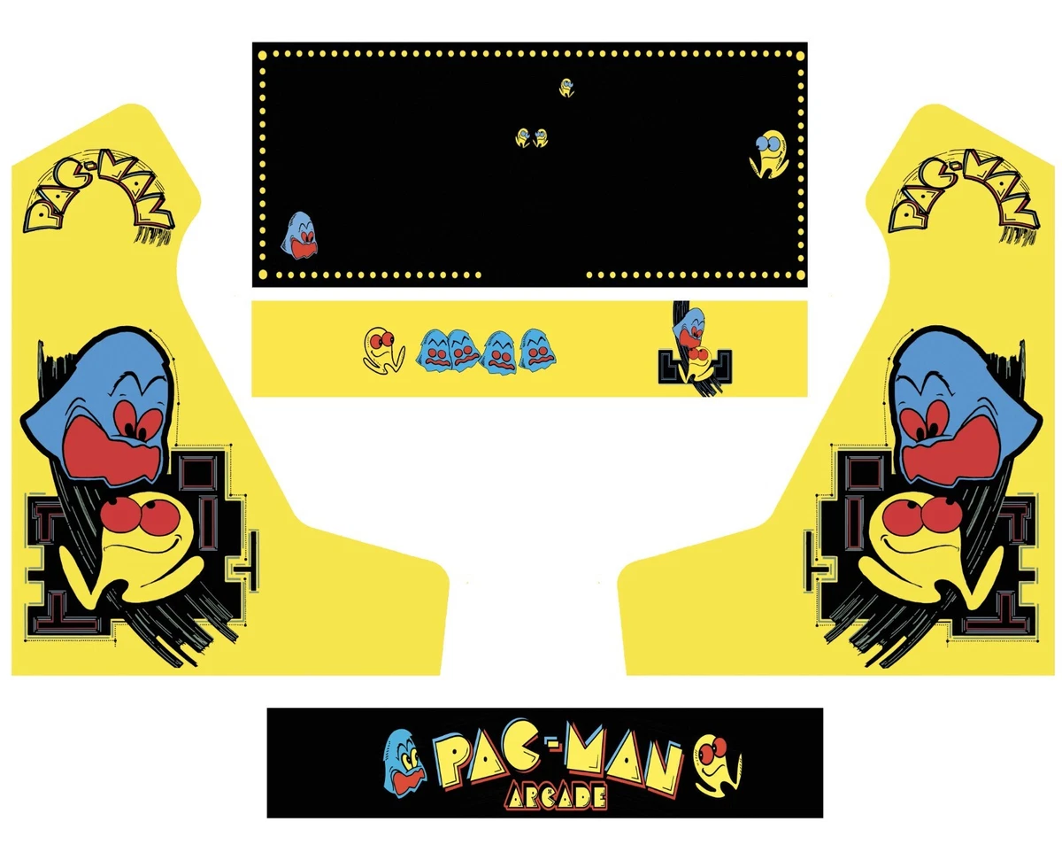 Coffret PAC-MAN Lansay - Verres + Jeux D'arcade + Figurines - Neuf
