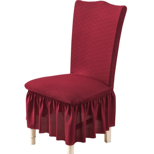 Removable Chair Cover Universal Lace Skirt Banquet Dining Seat Slip Cover Decor - Picture 25 of 39