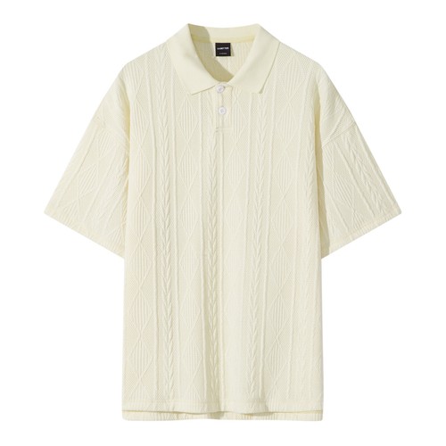 Retro British Style Mens Short Sleeve Summer Knitted Tops T Shirts Fashion Loose - Picture 6 of 7